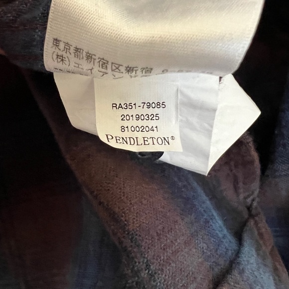 Pendleton Mason Flannel Men’s Plaid Cotton Button Down Longsleeve Shirt Size M - Picture 5 of 9